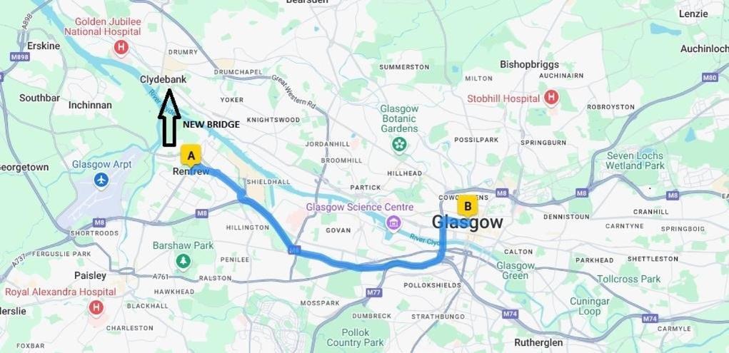 Glasgow Apartment Close To The Airport レンフルー エクステリア 写真